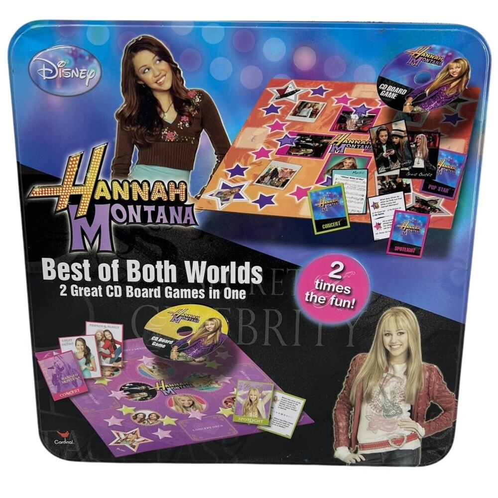 HANNAH MONTANA Miley Cyrus Best Of Both Worlds Tin Game